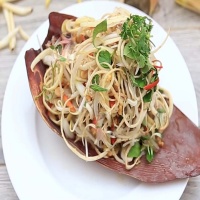 Bắp chuối vườn bào sẵn an toàn
